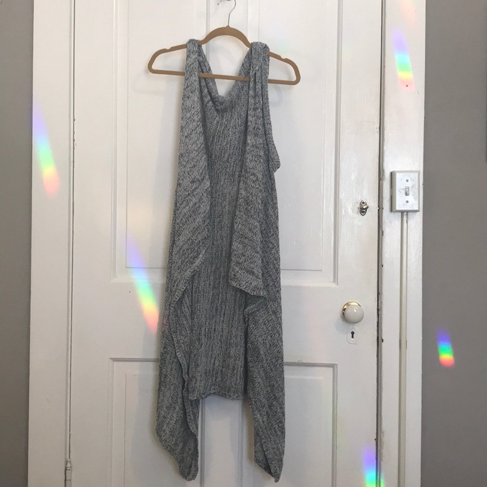 Torrid sleeveless hooded duster